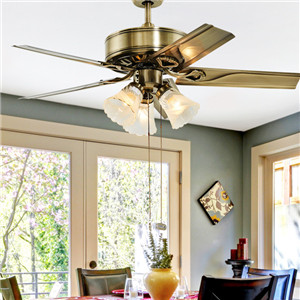OPPLE吊扇燈餐廳吊燈家用現(xiàn)代簡約歐式美式風(fēng)扇燈客廳開葉扇FS